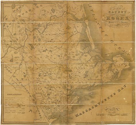 A Landmark In The Mapping Of Essex County Massachusetts Rare And Antique Maps