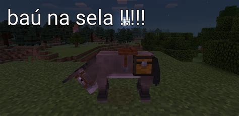 TUTORIAL MINECRAFT COMO COLOCAR O BAÚ NO BURRO YouTube