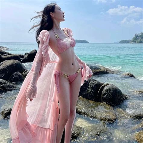 Bikini Tam Giác Phối Xích Áo Khoác Bèo Thiết Kế Cao Cấp EMMA màu BigBuy bigbuy vn