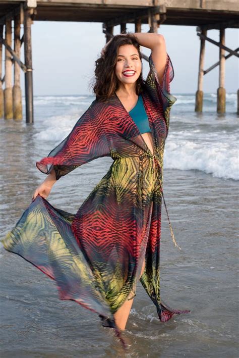 Bikini Model Stock Photo Image Of Hair Brunette Healthy