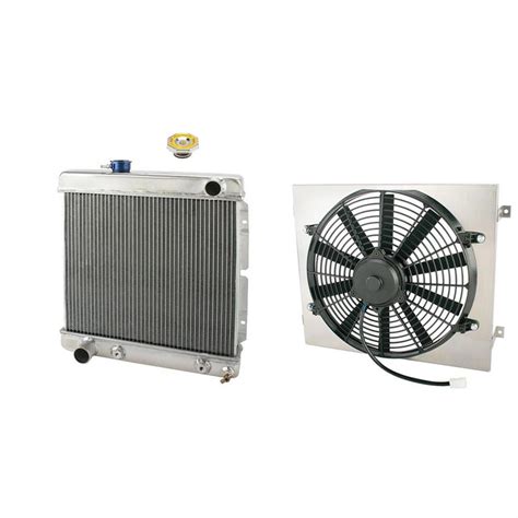 Small Universal Short Vertical Aluminum Radiator Lh W E Fan