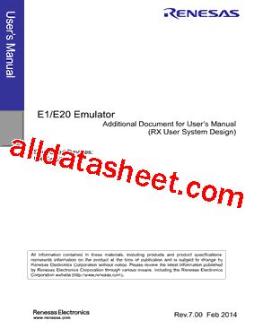 E1 Datasheet PDF Renesas Technology Corp