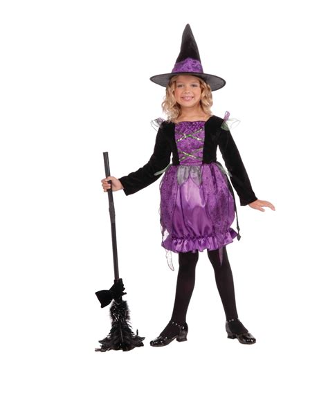 Purple Cauldron Witch Kids Costume Witch Costumes