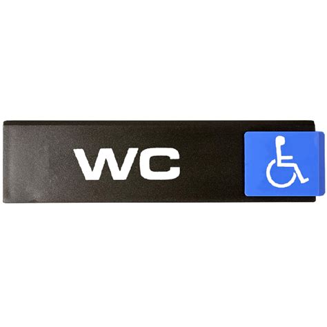 Plaquette WC handicapés Europe Access 175x45mm Novap