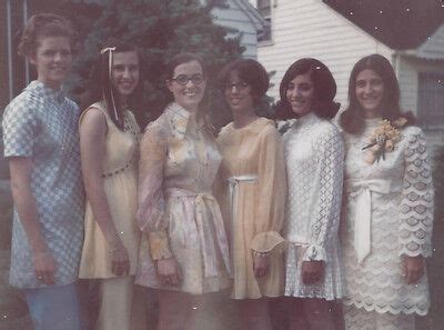 S Polaroid Snapshot Girls In Very Mod Prom Groovy Fashion