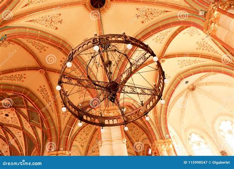 Budapest Hungary Gothic Style Church Of St Elizabeth Stock Image