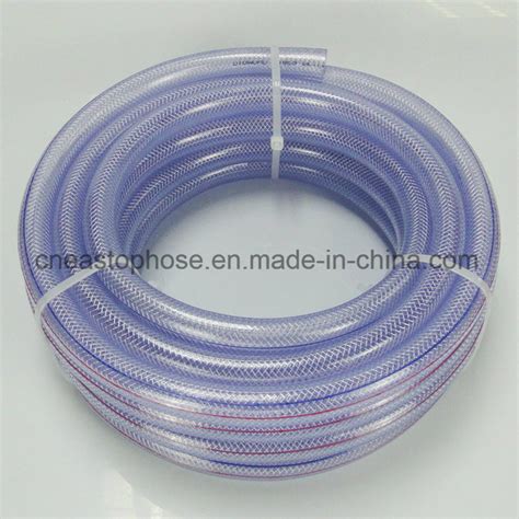 Clear Nylon Braidede Pvc Transparent Hose Non Toxic Plastic Fibre