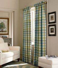 Moire Plaid Rod Pocket Curtains - we are getting these in a light sage ...