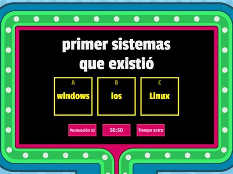 Tipos De Sistemas Operativos Y Sus Caracteristicas Gameshow Quiz