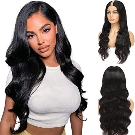 Amazon Megalook V Part Wig Human Hair Body Wave Human Hair