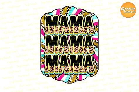 Mama Leopard Retro Vintage Sublimation Graphic By Craftsfactoryco