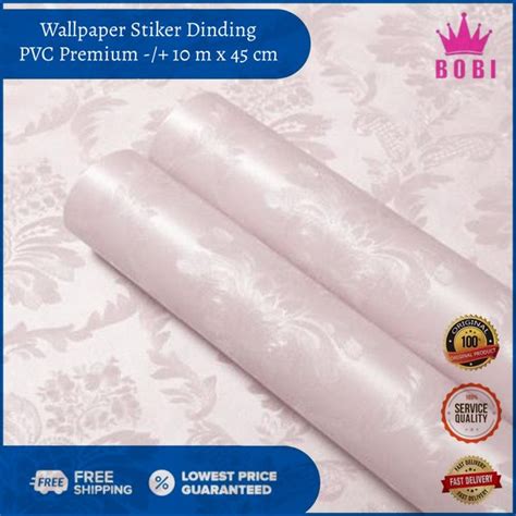 Jual BOBI Wallpaper Stiker Dinding PVC Premium 9 M X 45 Cm Motif Samar