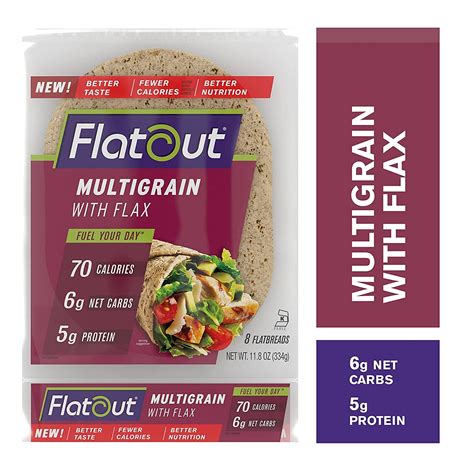 Buy Flatout Flatbread Multigrain With Flax Perfect For Use As