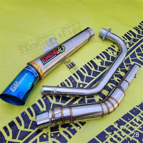 Conical Exhaust Open Pipe Daeng Sai Pipe Raider Skygo Tmx