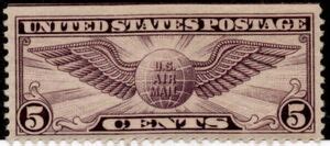 Stamp Winged Globe United States Of America Airmail Col Us