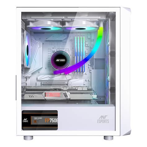 Ant Esports Air Argb Gaming Cabinet White Ant E Sports