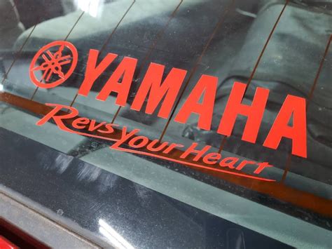 Yamaha Revs Your Heart Logo Vinyl Sticker Etsy