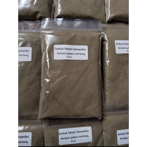 Serbuk Daun Semambu Neem Powder 50g Shopee Malaysia