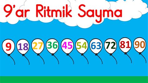 9 Ar 9 Ar Ritmik Sayma 90 A Kadar Dokuzar Ritmik Sayma YouTube