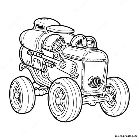 Bone Shaker Hot Wheels Racing Coloring Page Coloring Pages