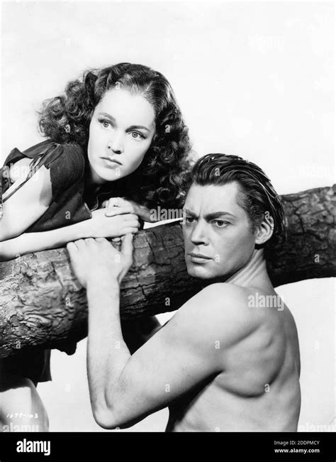 JOHNNY WEISSMULLER And MAUREEN O SULLIVAN Posed Publicity Portrait For