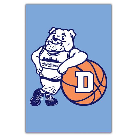 Drake Bulldogs Leaning Spike Hometown Postcard Bozz Prints