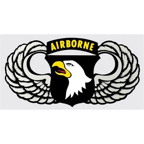 101st Airborne Jump Wings Decal 101st Airborne Division