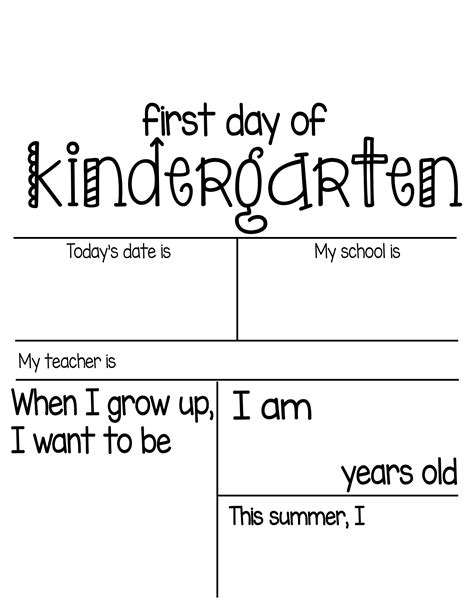 printable first day of kindergarten sign 6