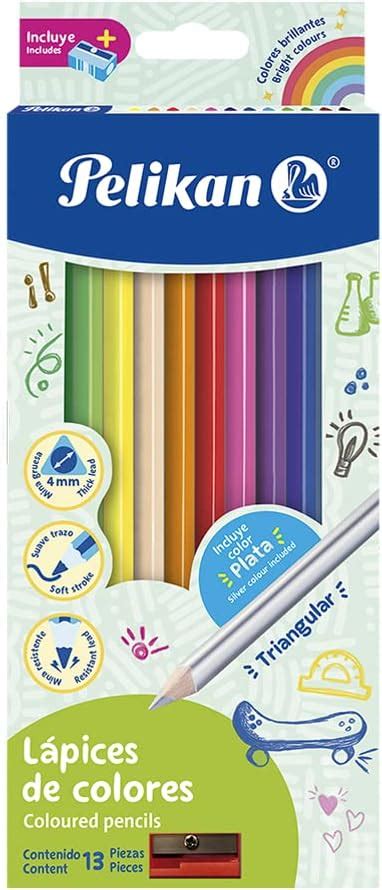 Crayola L Pices De Color Triangulares Con Sacapuntas Amazon Mx