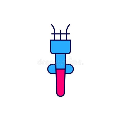 Filled Outline Torch Flame Icon Isolated On White Background Symbol Fire Hot Flame Power