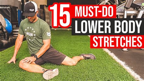 15 Must Do Lower Body Stretches 👍 Best Stretch For Legs Youtube