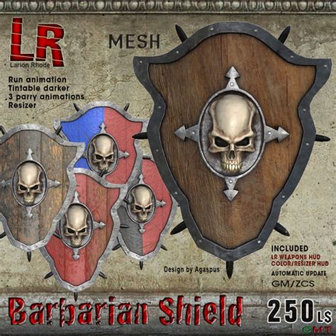 Second Life Marketplace - Barbarian Shield (box)