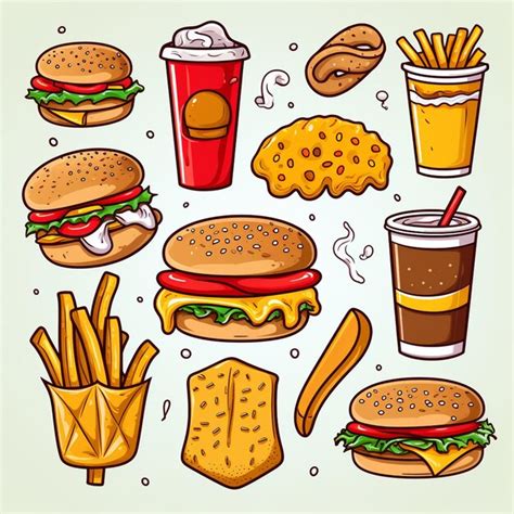 Premium Vector Burger Food Vector Hamburger Illustration Icon