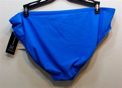 INC International Concepts Swim Bikini Bottom Blue Sz Bi