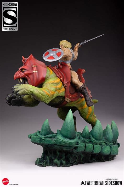 He Man And Battle Cat Classic Deluxe Statue Revealed By Tweeterhead