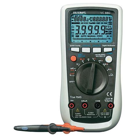 Vc Voltcraft Digital Multimeter U I R F C T Auto Trms Usb