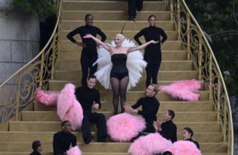 Lady Gaga Ostrich Feathers Paris Opening Ceremony Sourced In Sa