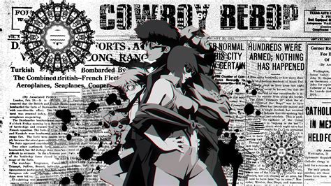 Wallpaper Illustration Monochrome Anime Cartoon Cowboy Bebop