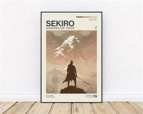 Sekiro Shadows Die Twice Inspired Poster, Great Shinobi Owl, Retro ...