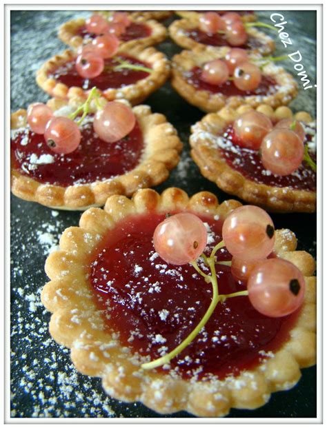 Tartelettes à la gelée de groseilles Domi vous ouvre sa porte