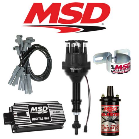 Msd Black Ignition Kit Digital 6al Distributor Wires Coil Ford 289 302 Small Cap Ebay