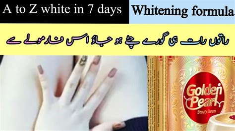 Flawless Skin Whitening With Golden Pearl Permanent Hands And Foot