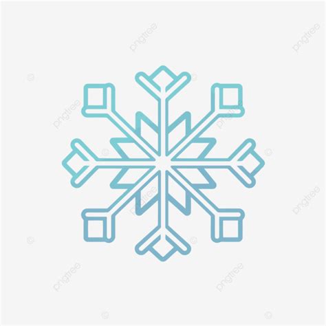 Blue And White Snowflake Logo In White Lines Vector, A Lineal Icon ...