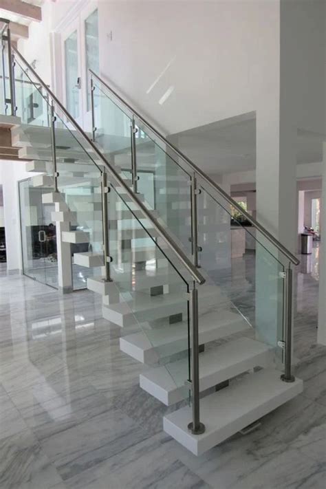 Ss Glass Stair Railing For Home At Rs 1951 Feet In Ahmedabad ID