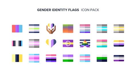 Premium Icon | Gender identity flags