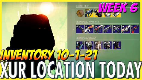 Destiny Where Is Xur Today Location New Inventory This Week