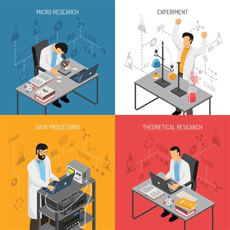 Science Lab Design Concept Vector Illustration 2328405 Vector Art at ...