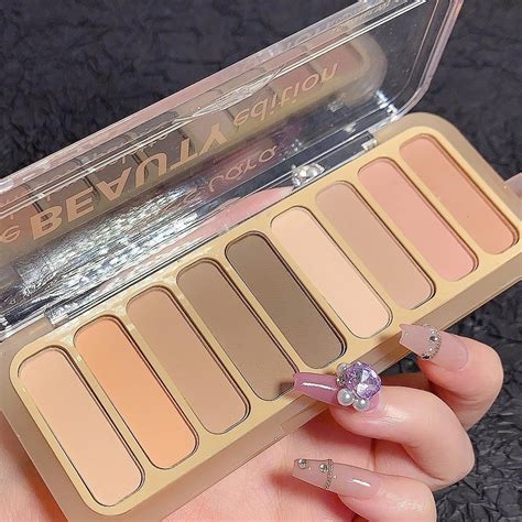 Amazon Colors Matte Waterproof Eyeshadow Palette Nude Shimmer Makeup Palette Cool Color