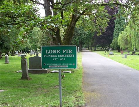 Lone Fir Pioneer Cemetery In Portland Oregon Find A Grave Cemetery