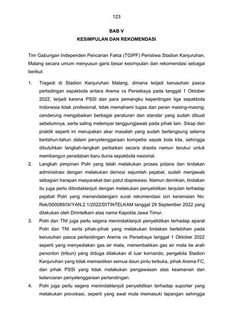 Kesimpulan Dan Rekomendasi Tgipf Pdf